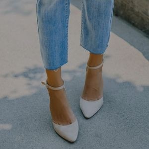 Ritz Faux Suede Pointed Heel Sz 7.5